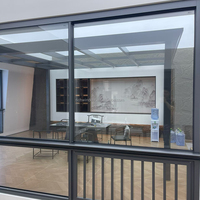 Ventanas Corredizas de Aleación de Aluminio Resistentes a Huracanes, Gran Vista, Ahorro de Energía, Aislamiento Acústico, Doble Vidrio Templado, Energy Star