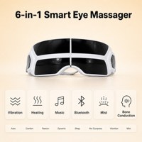 Masseur oculaire intelligent portable rechargeable léger avec chaleur, brume et musique pour la relaxation oculaire avant le sommeil