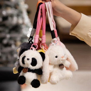 Petit animal en peluche porte-clés avec parfum Mini sac pendentif mignon bonne odeur peluche <span class=keywords><strong>voiture</strong></span> porte-clés pendentif cadeau - Product Image 2