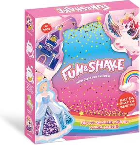 Kit de loisirs créatifs DIY pour enfants, thème Licornes et Princesses, avec paillettes, pour la création de porte-clés, produit phare - Product Image 1