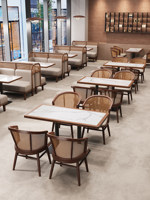 Meubles de restaurant personnalisés : banquettes, tables et chaises pour cafés, salons de desserts, espaces de détente et salles de réunion