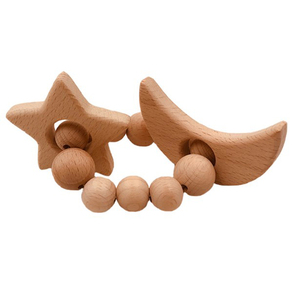<span class=keywords><strong>Anneau</strong></span> de <span class=keywords><strong>dentition</strong></span> <span class=keywords><strong>personnalisé</strong></span> en <span class=keywords><strong>bois</strong></span> animal pour bébé Bracelet de <span class=keywords><strong>dentition</strong></span> en <span class=keywords><strong>bois</strong></span> de hêtre avec hochet en silicone Cadeaux pour bébé - Product Image 3
