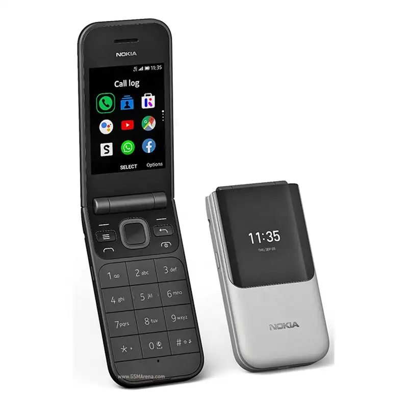 Nokia 2720 — téléphones portables à bascule, 2.8 pouces, aux couleurs noir, gris et rouge, Dual core, 2 MP, 512 mo, 4 go, 4G LTE, original