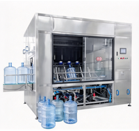Machine de rinçage, remplissage et bouchage 1000 BPH pour bouteilles de boissons ou autres liquides, ou ligne de production d'eau pour l'emballage