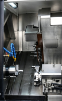 YH46CY Fraiseuses CNC 4 axes à haute rigidité, Tour CNC à banc incliné de type gang pour composants métalliques complexes, Machine de tournage métallique