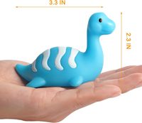Jouets de bain lumineux pour bébés et tout-petits, animaux en caoutchouc souple flottants, 6 pièces, dinosaures, jouets de bain lumineux