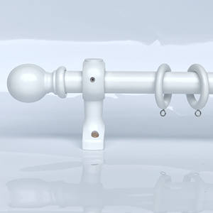 <span class=keywords><strong>Kit</strong></span> Com Varao Para Cortinas 28MM BARRA DE MADERA PARA CORTINA tringle à rideau en <span class=keywords><strong>bois</strong></span> blanc Barra De Madera Para Cortin - Product Image 1