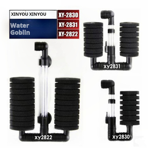 High Cotton 220V <span class=keywords><strong>Aquarium</strong></span> Kunststoff Luftpumpe mit Doppels chwamm Wasserfilter Umwelt freundliches Fisch zubehör in Box verpackt - Product Image 2