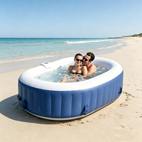 Bain de spa gonflable de style nouveau pour l'extérieur, piscine spa, jacuzzi, bain de spa agréable pour la famille, les adultes et les fêtes