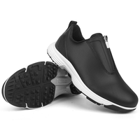 Chaussures de golf imperméables pour hommes, dernières tendances, haute qualité, fabrication sur mesure, style slip-on avec fermeture éclair.