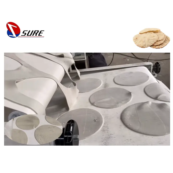 उच्च दक्षता लवाश उत्पादन लाइन/बेकरी लेबनानी अरबी पिटा ब्रेड बनाने की मशीन