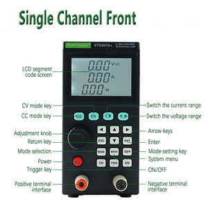 Single Channel Programmable DC Electronic Load Tester EA5407A/ET5406A Battery Tester Electronic <strong>Measuring</strong> <strong>Instruments</strong> - Product Image 5