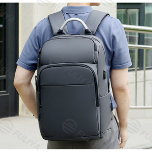 โรงงานฟูลิยา รับผลิตแบบ OEM ODM กระเป๋าเป้สะพายหลังแบบกำหนดเองอเนกประสงค์ กันน้ำ ป้องกันการโจรกรรม กระเป๋าใส่แล็ปท็อป ช่องเสียบ USB ความจุขนาดใหญ่ สำหรับเดินทางธุรกิจ - Product Image 3