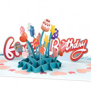 การ์ดของขวัญงานฝีมือกระดาษ 3 มิติ, การ์ดป๊อปอัพสำหรับวันเกิด - Product Image 3