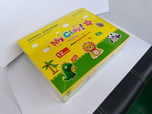 Animal Clay Kit 12 Colors Air Dry Clay Non-Toxic Ultra Light <b>Modeling</b> Clay with Walking Mechanism Education Creative Gift - Product Image 1
