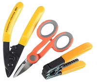 Meilleure vente fibre optique FTTH trousse à outils câble d'équipement avec fibre couperet OPM 10km VFL avec boîte à outils complète Kits d'outils