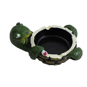 Wholesale Cheap Resin Cartoon Green Turtle Design Cigar <b>Ashtray</b> for Office & Home Use <b>Portable</b> Smoking Accessories - Product Image 5