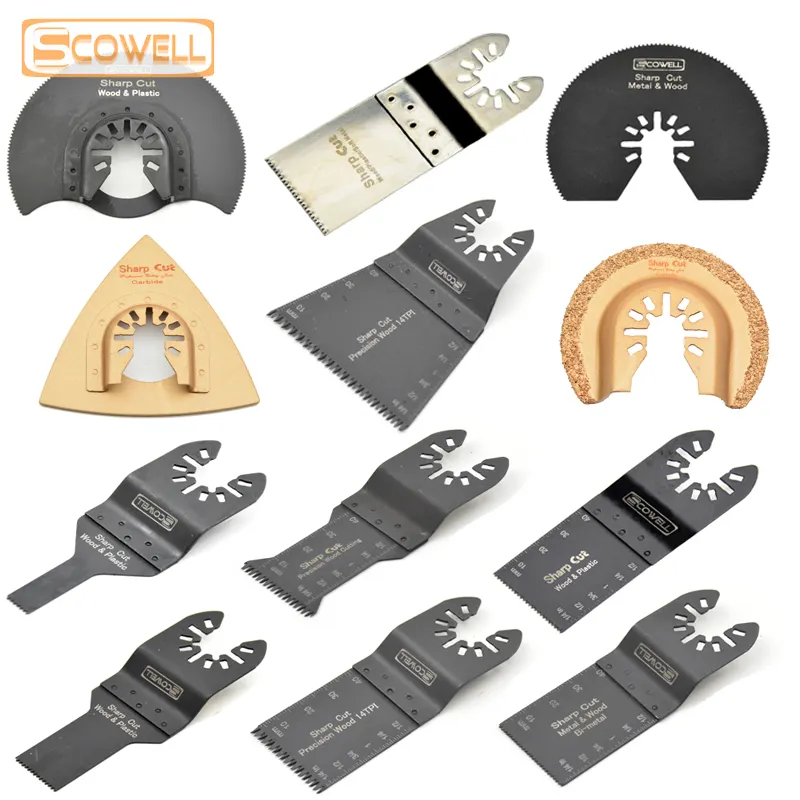 Renovated Oscillating MultiTools Saw Blades Accessories fit for Multi master power tools Clean Wood Cutting