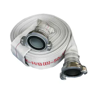 俄罗斯消防水带51毫米66毫米77毫米消防水带1.6MPA帆布管道消防输送软管