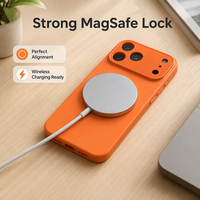 Coque de téléphone magnétique en PC mat de luxe, finition miroir, grande découpe pour appareil photo, antichoc, pour iPhone 15 Pro Max et iPhone 17 Pro Max, vente en gros usine