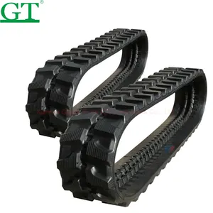 China construction machinery spare parts excavator rubber track chain steel track protection rubber road usage rubber track