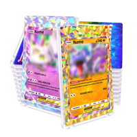 30 porte-cartes magnétiques colorés - Porte-cartes One Touch 35pt, étui en plastique rigide résistant aux UV |   Bordure en diamant HD transparente