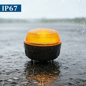 2 <strong>Bolts</strong> LED <strong>Flashing</strong> Strobe Road Safety Emergency Beacon Lights for Forklift Farm Machinery Bus ATV Cleaning Equipment DC10-110V - Product Image 4
