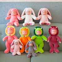 Vente en gros usine : Poupée en peluche lapin aux longues oreilles tombantes, apaisante pour le sommeil, jouet en peluche pour dormir