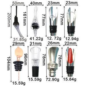 Stainless Steel Wine <b>Pourer</b> With Stopper Portable Bottle Spout For Home Use - Product Image 5