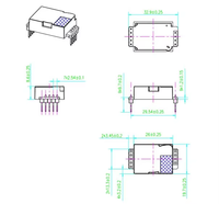 Module de capteur de dioxyde de carbone infrarouge NDIR MH-Z19C, sortie UART 3.3V, plage 400-10000 ppm, précision 50 ppm, T90 <120s