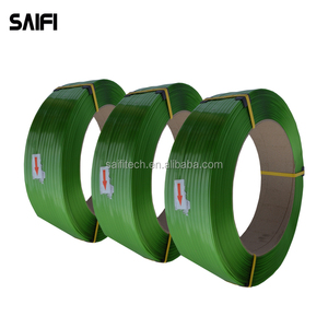 Starkes Grünes Geprägtes Kunststoff-PET-Band Rolle Polyester-Paletten-Umreifungsband für Frachtverpackung - Product Image 3