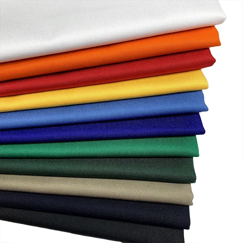 Factory Price 65 polyester 35 cotton TC 45*45 110*76 plain dye poplin pants pocket fabric 100gsm