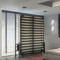 Cadre de lit Murphy manuel en gros, mécanisme de lit mural pliant en fer, taille personnalisée, mobilier gain de place, sans matelas