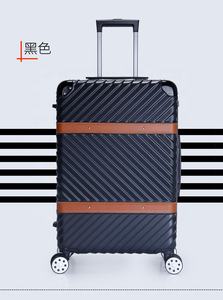 Maleta Retro con asa de cuero Vintage, equipaje de viaje de forma cuadrada, Maleta de carcasa dura, equipaje <span class=keywords><strong>sin</strong></span> <span class=keywords><strong>cremallera</strong></span> para hombres de negocios - Product Image 5