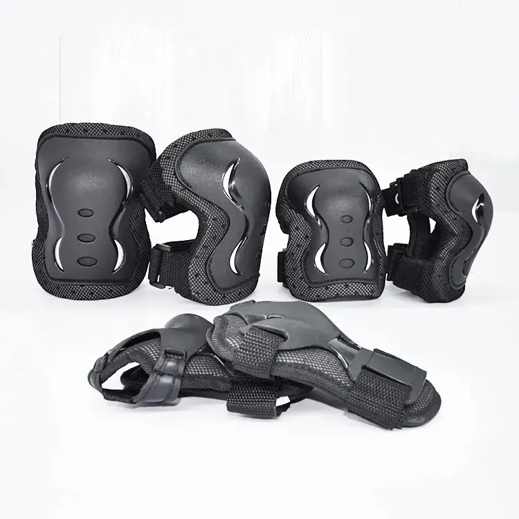6pcs/Set Roller Skating Protector Elbow Knee Pads Kids Adults Riding Skateboard Ice Sports Wrist Guard Protective Gear