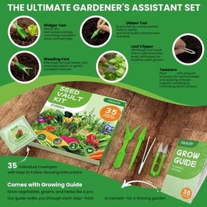 <span class=keywords><strong>Kit</strong></span> de jardinage de survie écologique et biologique sans OGM pour intérieur/extérieur, plus de 21 000 plantes |   35 variétés avec des marqueurs de plantes gratuits - Product Image 3