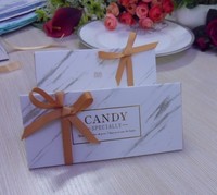 Boîte cadeau personnalisée pour bonbons pour mariage, fête d'anniversaire, boîte à friandises personnalisée avec impression de votre logo, matériau écologique