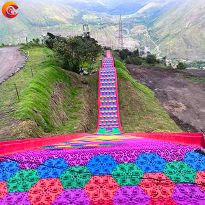 Juegos de parque de atracciones para patio trasero señorial, Tobogán de arcoíris de plástico PP, Tobogán de montaña largo en <span class=keywords><strong>Ecuador</strong></span> - Product Image 5