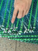 Cage de piège de pêche Dragon Bubu avec 23*38CM 31 cadres Cage de pêche longue et pliable