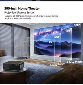 Otomatik odaklama Keystone <span class=keywords><strong>A80</strong></span> google-tv sistemi desteği 4K 1200ANSI lümen akıllı WiFi 6 BT açık ev film ses kontrolü projektör - Product Image 4