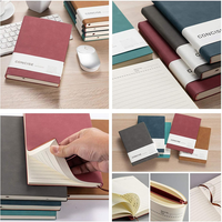 Carnet personnalisé en cuir PU A5, journal personnel, notes, mémo de réunion, carnet d'écriture, couverture rigide, papeterie de bureau