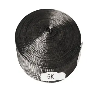 Lengan Kabel Kepang Tekstil Serat Karbon