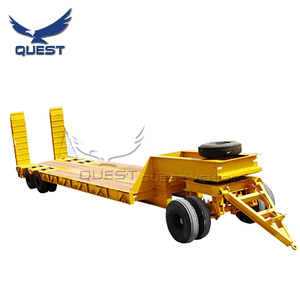 QUEST - L40 Nuevo Semirremolque de Plataforma Baja Hidráulica de 2 Ejes y 20 Toneladas para la Venta, Remolque para Excavadora - Product Image 6