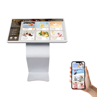 Señalización Digital Multifuncional de 49 Pulgadas con Marco de Aleación de Aluminio, Pantalla Táctil IPS HD a Todo Color, Soporte de Piso para Exteriores, Centro Comercial, SDK