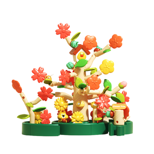 Hy toys2024 mới Lắp ráp khối xây dựng vườn Đồ chơi giáo dục cho trẻ em dit hoa sắp xếp lớn hạt nhựa cậu bé - Product Image 1