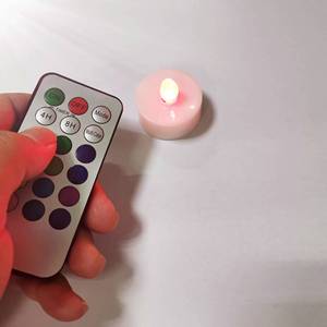 Led <b>Tealight</b> Candle Remote Control Color Changing Flameless Home Decoration Battery Operated Freestanding Glossy Finish - Product Image 4