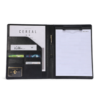 Carpeta de presentación A4 de diseño personalizado, organizador de documentos con carpeta de archivo de notas, logotipo en relieve