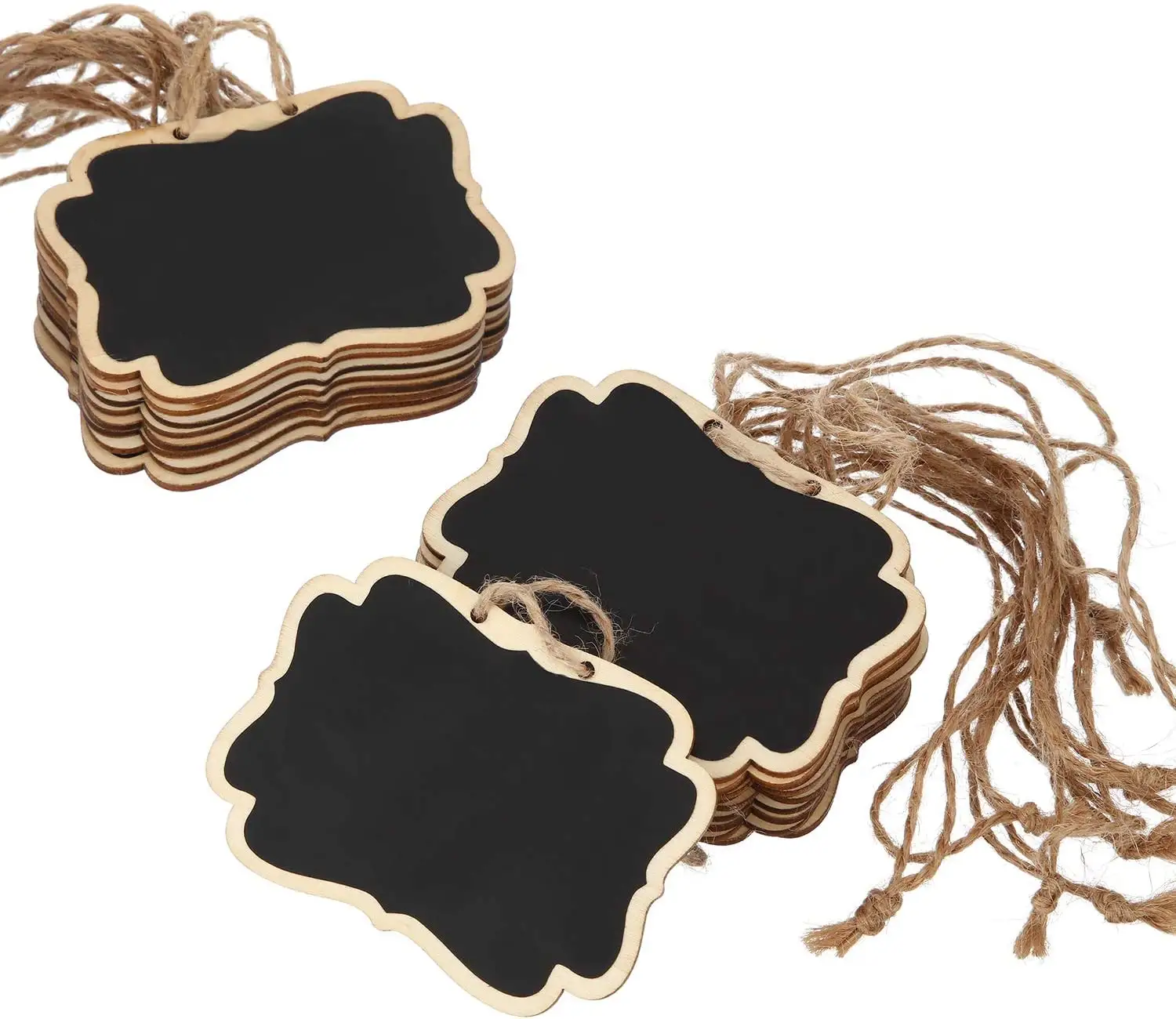 Chalkboard Tags Hanging Wooden Mini Chalkboard Signs Wooden Chalkboard Tags for Ideal Price , Message label