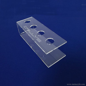 Commercio All'ingrosso della fabbrica 4 Foro a forma di C Chiaro Lucite Composito Siringa Display Rack Acrilico Siringa Supporto - Product Image 2