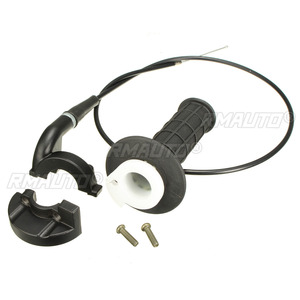 Puños de Manillar para Motocicleta de 7/8" (22mm) con Abrazadera de Acelerador y Cable de Acelerador para Motocicletas Todoterreno de 50cc-190cc - Product Image 3